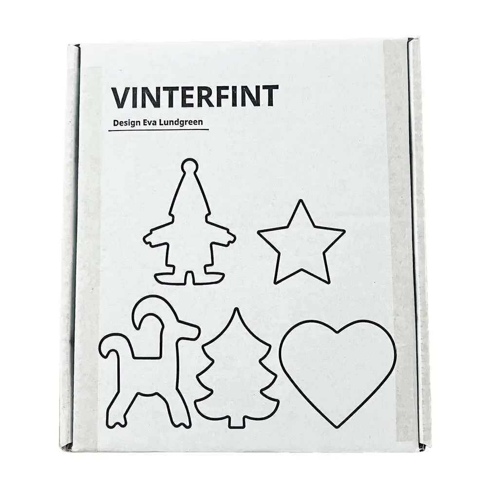 IKEA VINTERFINT 2023 Holiday Pastry Cutter Set of 5 Shapes